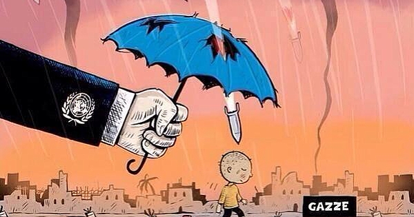 Dünyadan ve Türkiye'den Anlamlı Gazze Karikatürleri 