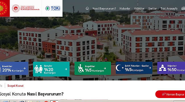 TOKİ Başvuru Şartları