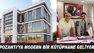 Pozantı'ya Modern Kütüphane 