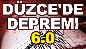 Düzce'de Deprem! Çevre İllerden de Hissedildi