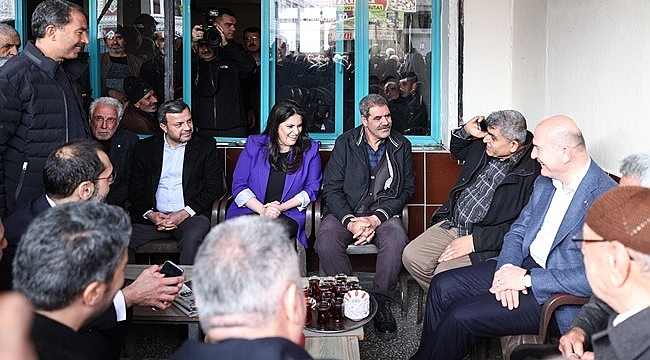 Bakan Soylu Yüreğir'de Esnafla Buluştu