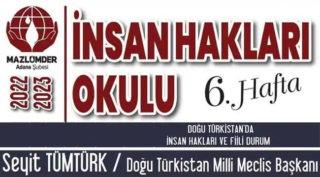 Mazlumder Adana Programlarına Devam Ediyor