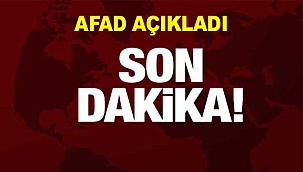 AFAD depremle ilgili son durumu açıkladı 