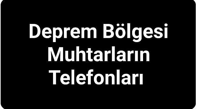 Muhtar telefonları 