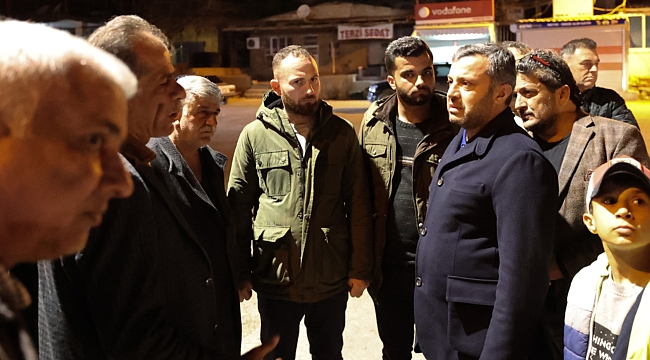 Başkan Kocaispir Gece Deprem Merkez Üssündeydi