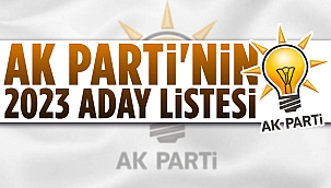 Ak Parti Tüm Türkiye Aday Listesi