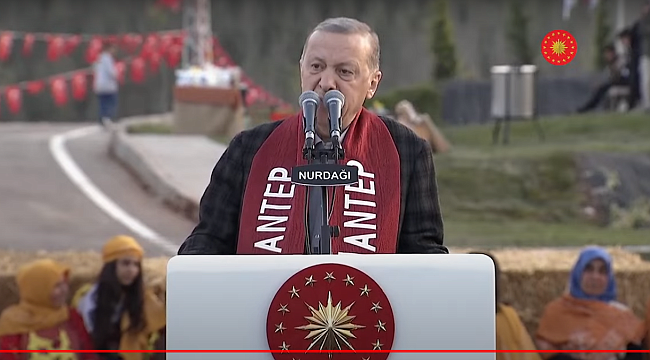 Cumhurbaşkanı Erdoğan Gaziantep Nurdağı'nda Köy Evleri Anahtar Teslim Töreninde Konuştu