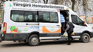 Yüreğir Belediyesi'nden Vatandaşa Ücretsiz Pazar Servisi