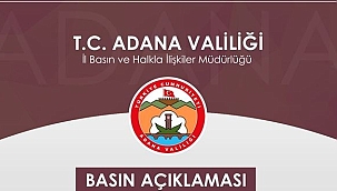 Adana Valiliğinden Yasak Kararı!