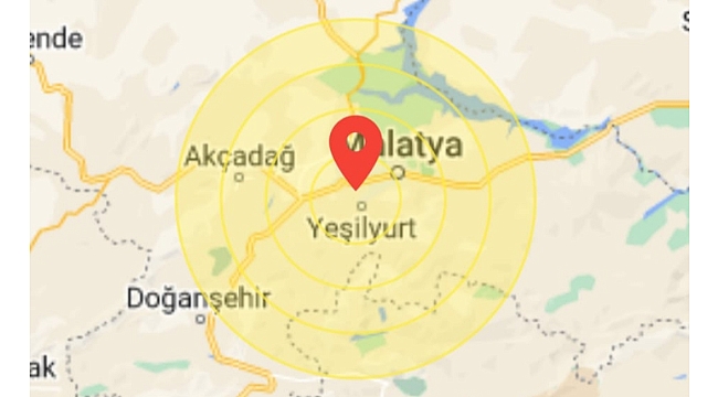 Son Dakika: Malatya'da #Deprem! 4.9