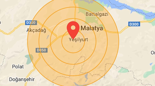 Son Dakika! Malatya'da Deprem!