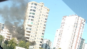 Çukurova'da Çok katlı Binada Yangın 