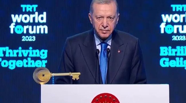 Cumhurbaşkanı Erdoğan 'TRT World Forum 2023'te konuştu: 'Pandora'nın kutusu açıldı'