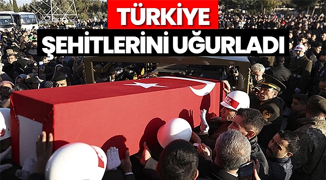 Türkiye Pençe-Kilit Harekatı şehitlerini uğurladı