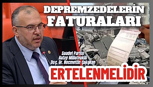 ÇALIŞKAN: ESNAF ELEKTRİK FATURASI ÖDEMEYE HAZIR DEĞİL!