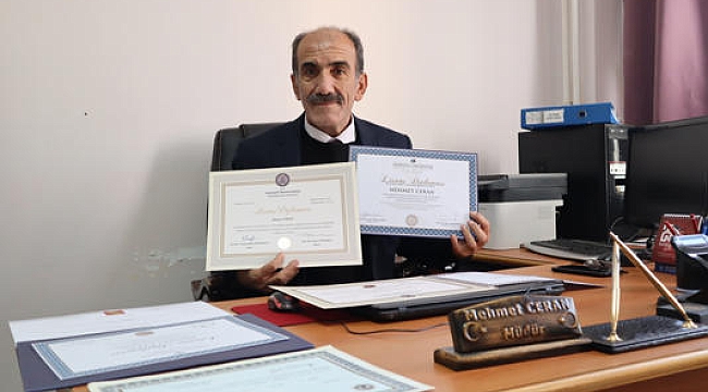 Kahramanmaraş'ta Lise Müdürü Mehmet Ceran'dan Eğitime Adanmış Bir Hayat: 12 Üniversite Diploması