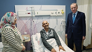 Cumhurbaşkanı Erdoğan'dan hastalara ziyaret