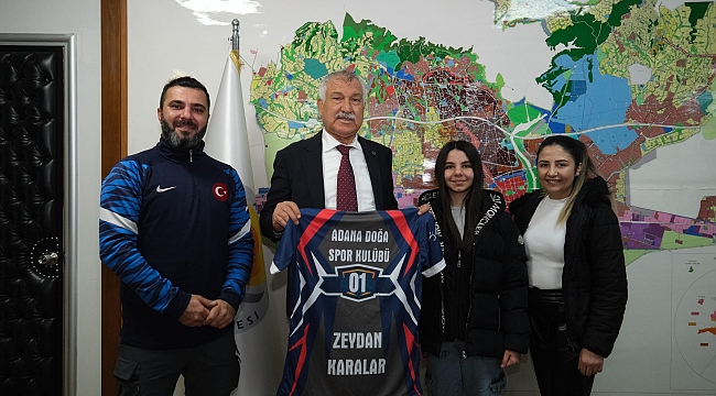 KARALAR'DAN YETENEKLİ SPORCU TURNA GÜRBÜZ'E DESTEK SÖZÜ 
