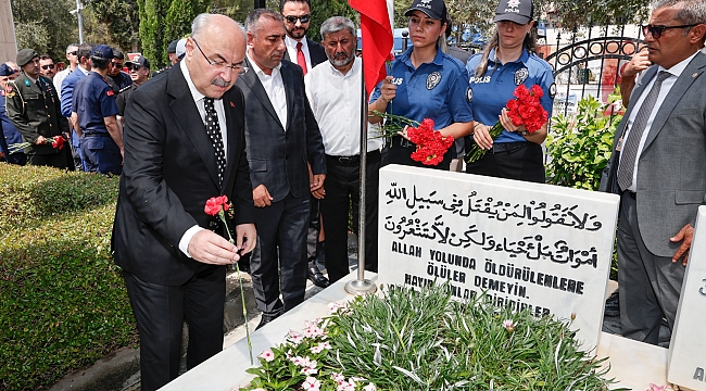 15 TEMMUZ ŞEHİTLERİMİZ YAD EDİLDİ 