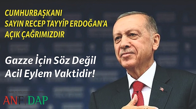 ANFİDAP Gazze'ye Feryat Oluyor