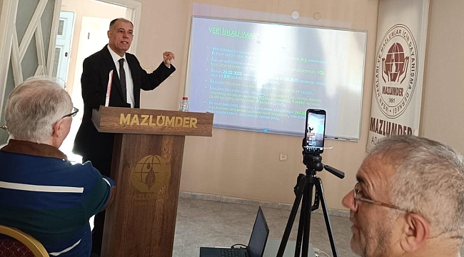 Prof. Dr.Mustafa Çeker Mazlumder Dersini Tamamladı