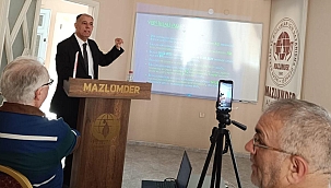 Prof. Dr.Mustafa Çeker Mazlumder Dersini Tamamladı