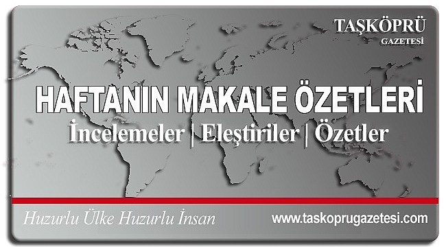 Haftanın Makale Özetleri