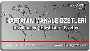 Haftanın Makale Özetleri