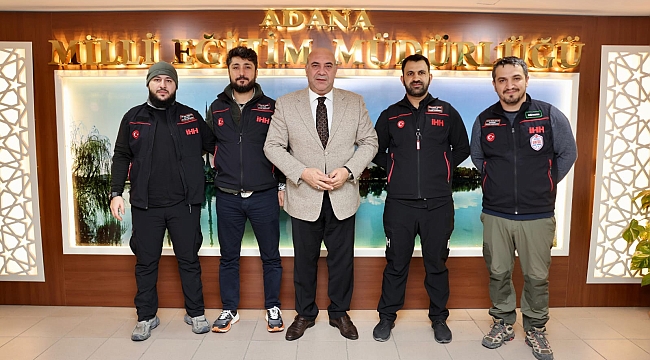 Millî Eğitim Müdürü Aras'a Zîyâret  