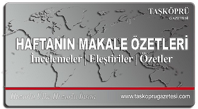 Haftanın Makale Özetleri