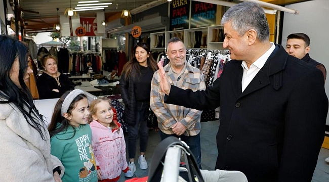 Vali Mustafa Yavuz'dan Şehitler Bulvarı'nda Esnaf Ziyareti 